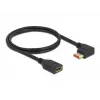 DisplayPort-jatkokaapeli DeLOCK 87073 1 m 90° vasemmalle kulma