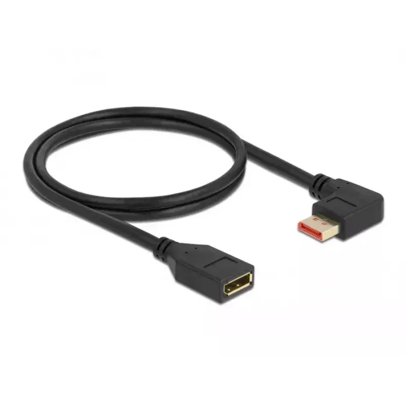 DisplayPort-jatkokaapeli DeLOCK 87073 1 m 90° vasemmalle kulma