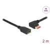 DisplayPort-jatkokaapeli DeLOCK 87075 2 m 90° vasemmalle kulma