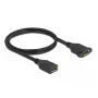 DisplayPort-kaapeli naaras naaras paneeliasennus DeLOCK 87100