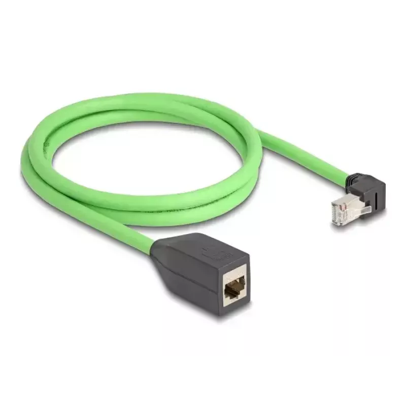 Verkkokaapeli DeLOCK 80886 RJ-45 Cat6a 1 m musta vihreä