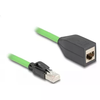 Verkkokaapeli DeLOCK RJ45 Cat.6A uros naaras 2 m vihreä