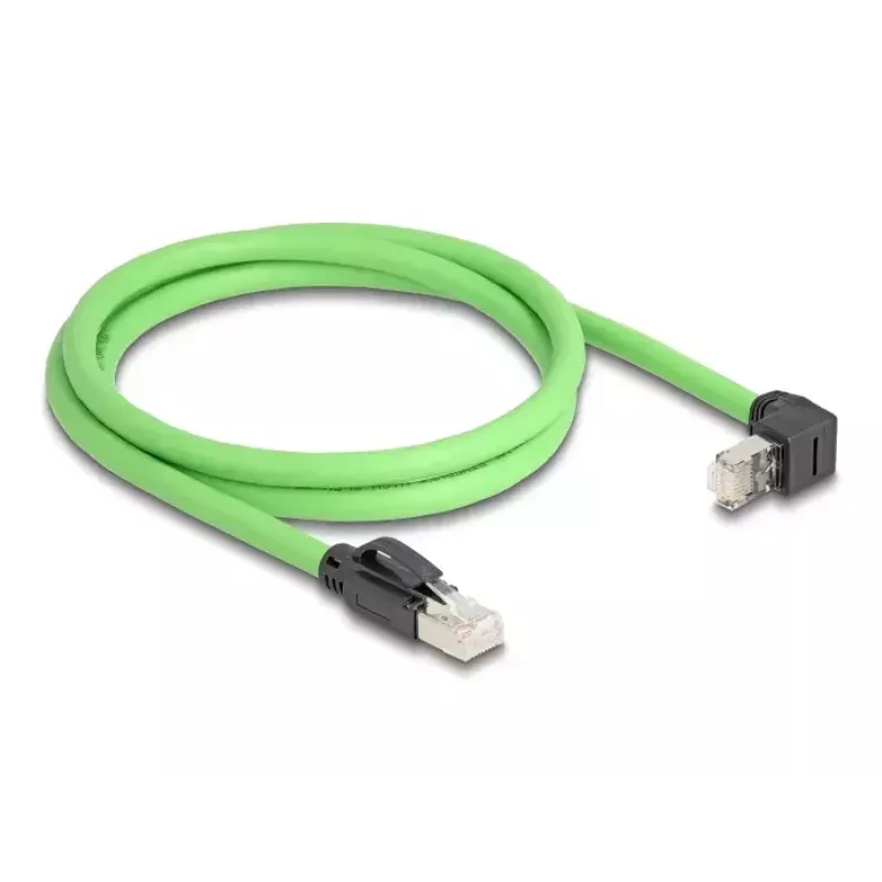 Verkkokaapeli DeLOCK 80892 RJ-45 Cat6a 1 m musta vihreä