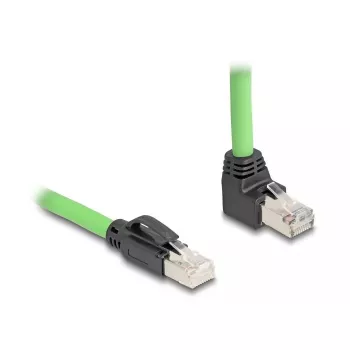 Verkkokaapeli DeLOCK 80892 RJ-45 Cat6a 1 m musta vihreä