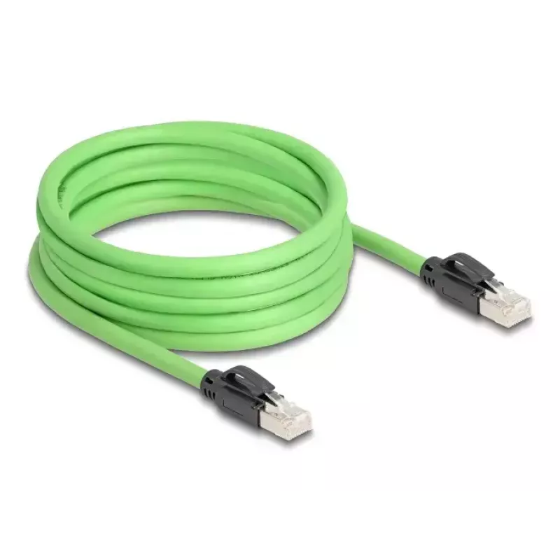 Verkkokaapeli DeLOCK RJ45 Cat.6A uros-uros SF/UTP 5 m vihreä