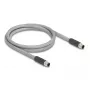 DeLOCK 80534 anturi-/toimilaitekaapeli 3 m RST M12 harmaa