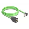 Verkkokaapeli DeLOCK 80887 RJ-45 Cat6a 2 m musta vihreä