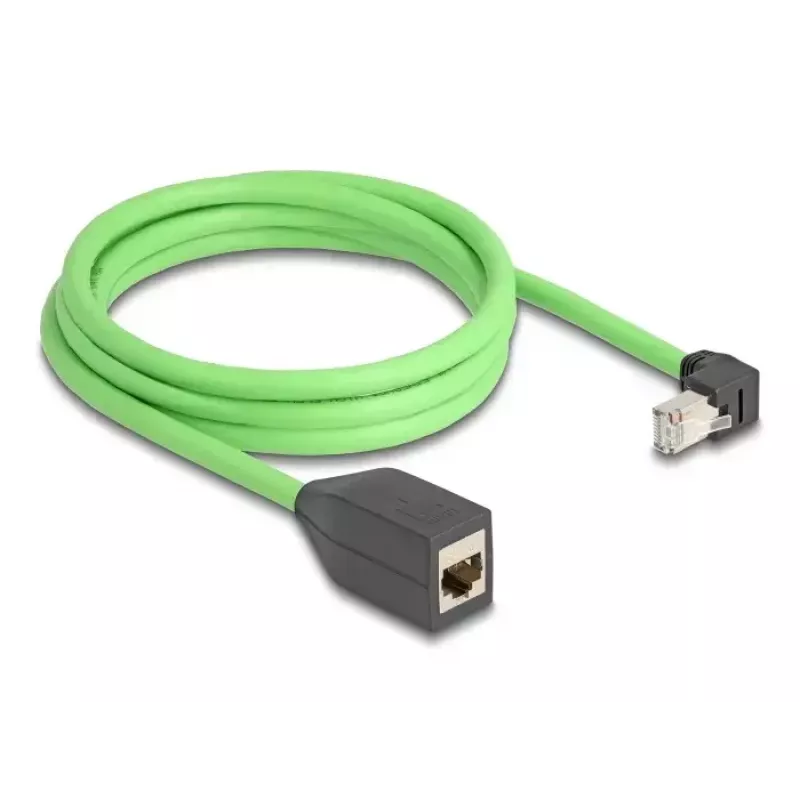 Verkkokaapeli DeLOCK 80887 RJ-45 Cat6a 2 m musta vihreä