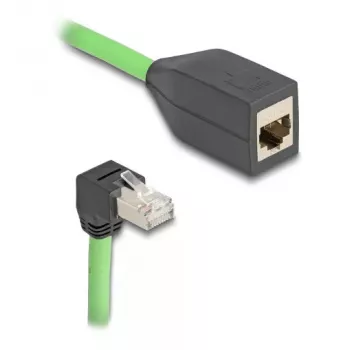Verkkokaapeli DeLOCK 80887 RJ-45 Cat6a 2 m musta vihreä
