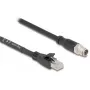 Verkkokaapeli DeLOCK 80580 M12 RJ-45 Cat5e 3 m musta
