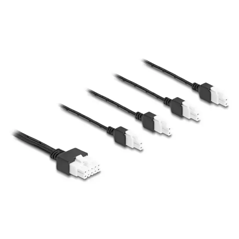 Virtakaapeli DeLOCK 90173 musta 1 m 4 x DC