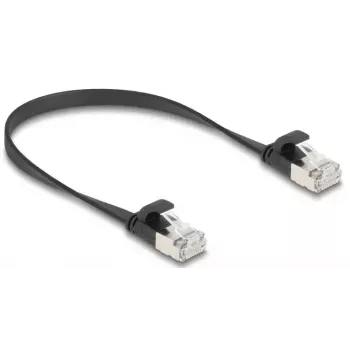 Verkkokaapeli DeLOCK 81161 RJ-45 Cat6a 0,25 m musta