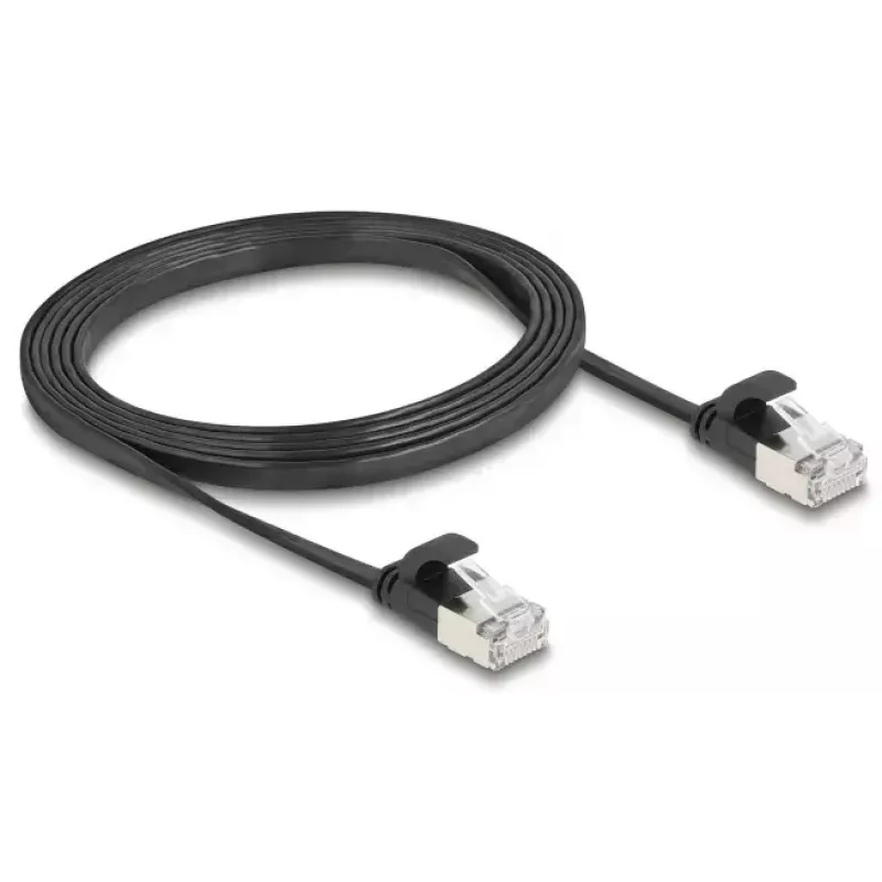 Verkkokaapeli DeLOCK 81164 RJ-45 Cat6a 1,5 m musta