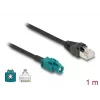 Koaksiaalikaapeli DELOCK 90697 — 1 m, HSD Z – RJ-45, musta/sininen