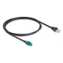 Koaksiaalikaapeli DELOCK 90697 — 1 m, HSD Z – RJ-45, musta/sininen