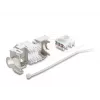 Delock 90938 Keystone-moduuli RJ45 - LSA Cat.6A, 45 asteen kulma, suojattu, 180 asteen kaapelinvienti, työkaluton