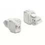 Delock 90938 Keystone-moduuli RJ45 - LSA Cat.6A, 45 asteen kulma, suojattu, 180 asteen kaapelinvienti, työkaluton