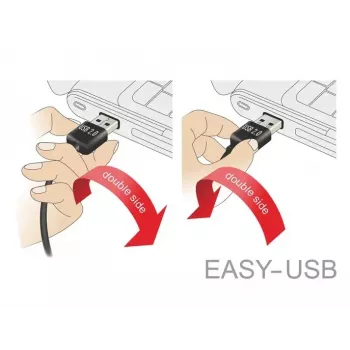 USB-kaapeli DeLOCK 83851 USB 2.0 3 m USB A Micro-USB B musta