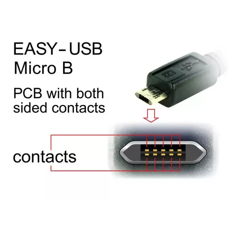 USB-kaapeli DeLOCK 83851 USB 2.0 3 m USB A Micro-USB B musta