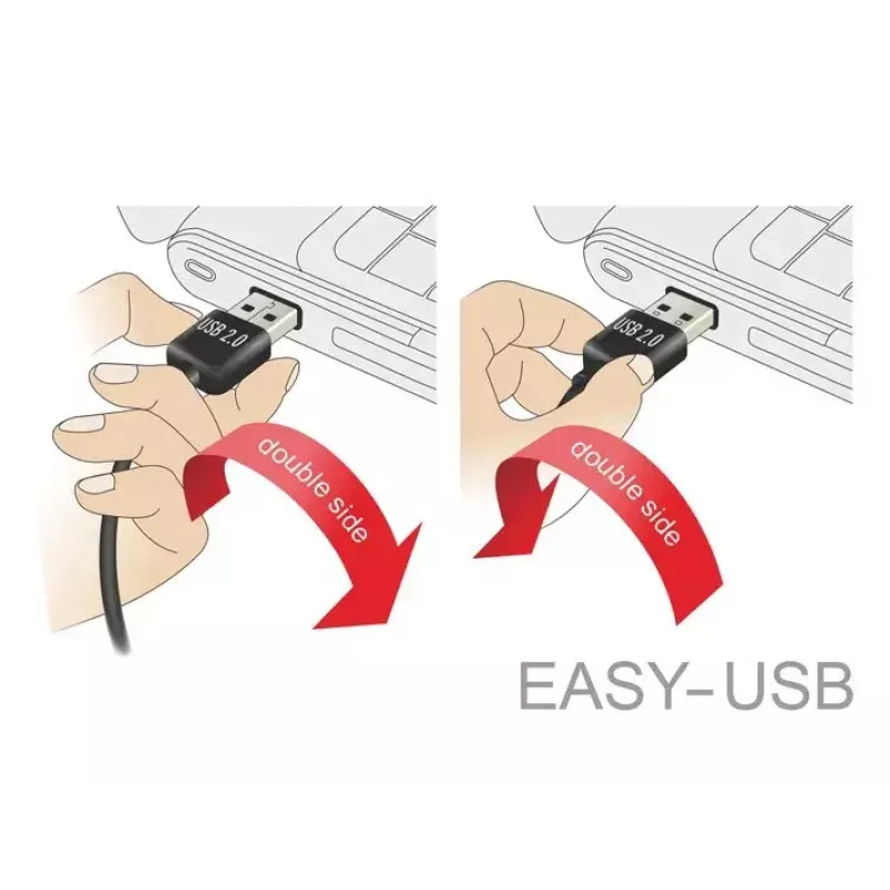 USB-kaapeli DeLOCK 83856 USB 2.0 2 m USB A Micro-USB B musta