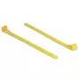 Irrotettava kaapelikiinnike DELOCK 18760 — nailon, 150×7,5 mm, keltainen, 100 kpl