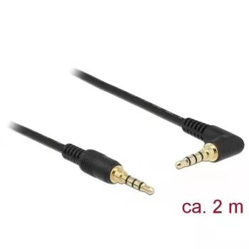 Audiokaapeli DeLOCK 85613 2 m 3,5 mm musta