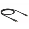 USB-kaapeli DeLOCK 85207 USB 3.2 Gen 2 1 m USB-C musta