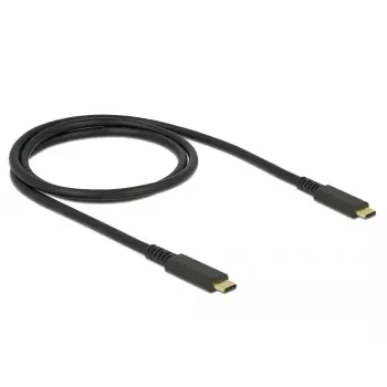 USB-kaapeli DeLOCK 85207 USB 3.2 Gen 2 1 m USB-C musta