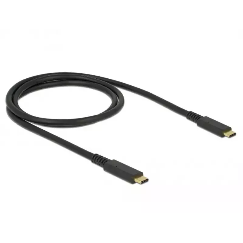 USB-kaapeli DeLOCK 85207 USB 3.2 Gen 2 1 m USB-C musta