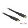 USB-kaapeli DeLOCK 85207 USB 3.2 Gen 2 1 m USB-C musta