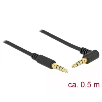 Audiokaapeli DeLOCK 85607 0,5 m 3,5 mm musta