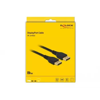 DisplayPort-kaapeli DeLOCK 85909 8K 60 Hz 1 m