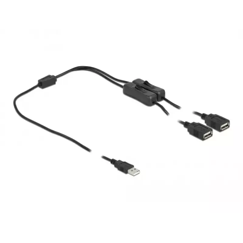 USB Type-A -uros 2 × USB Type-A -naaras kytkimellä DeLOCK 86803