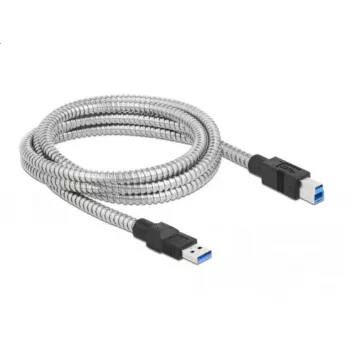 USB-kaapeli DeLOCK 86779 Type-A – Type-B 2 m metallivaippa
