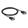 Sarjakaapeli DeLOCK 86574 musta 2 m RS-232 Sub-D9