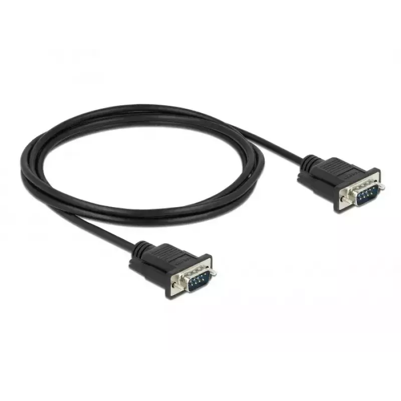 Sarjakaapeli DeLOCK 86574 musta 2 m RS-232 Sub-D9