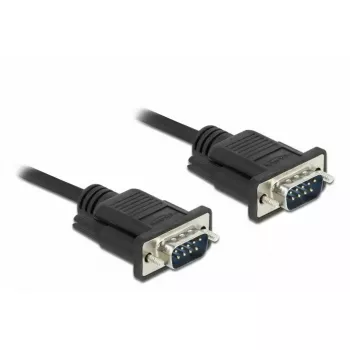 Sarjakaapeli DeLOCK 86574 musta 2 m RS-232 Sub-D9