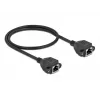 Verkon jatkokaapeli DeLOCK Cat.6A 50 cm musta