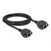Verkon jatkokaapeli DeLOCK Cat.6A 2 m musta