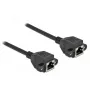 Verkon jatkokaapeli DeLOCK Cat.6A 2 m musta