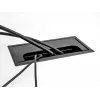 Läpivientikappale kaapelille DELOCK 66857 työpöytään, musta, 80×280×28 mm, 1 kpl