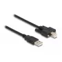 DeLOCK kaapeli USB 2.0 Type-A uros - Type-B uros ruuveilla 1 m