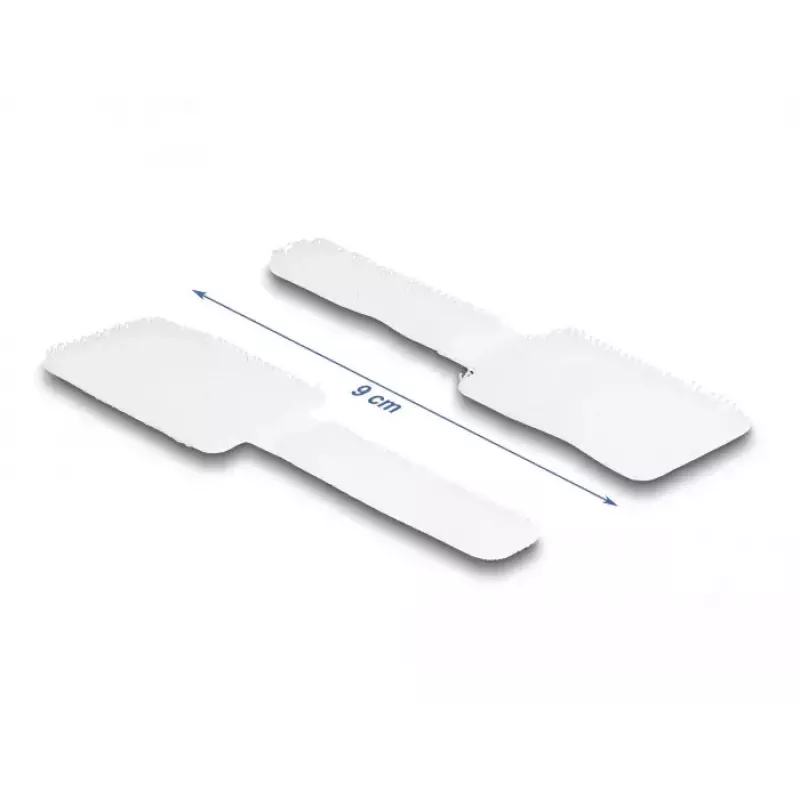DeLOCK mini-tarranauha kaapelipidike P 90 mm x L 24 mm itseliimautuva 10 kpl valkoinen