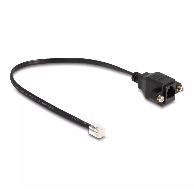 DeLOCK kaapeli RJ10-uros - RJ10-naaras 30 cm musta
