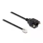 DeLOCK kaapeli RJ10-uros - RJ10-naaras 30 cm musta