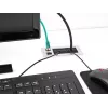 DeLOCK kaapelinläpivienti harjalla ja 2 x RJ45 Keystone -moduuli Cat.6 alumiini