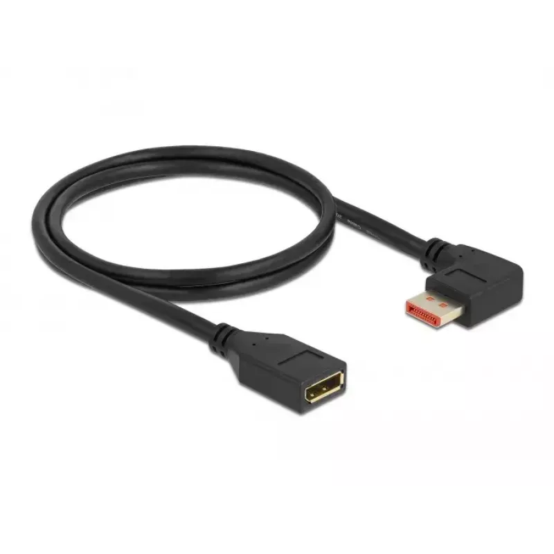 DisplayPort-jatkokaapeli DeLOCK 87077 1 m 8K 60 Hz suorakulma
