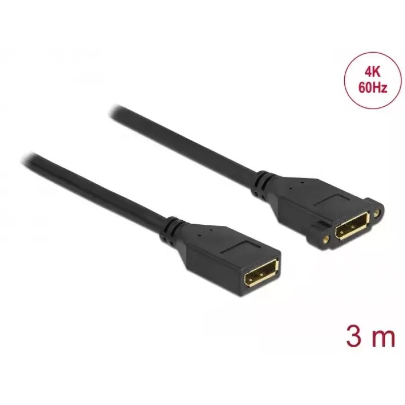 DisplayPort-kaapeli naaras - naaras paneeliasennukseen DeLOCK 87103 3 m