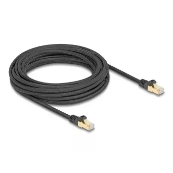 DeLOCK RJ45-verkkokaapeli Cat.6A S/FTP 7,5 m musta