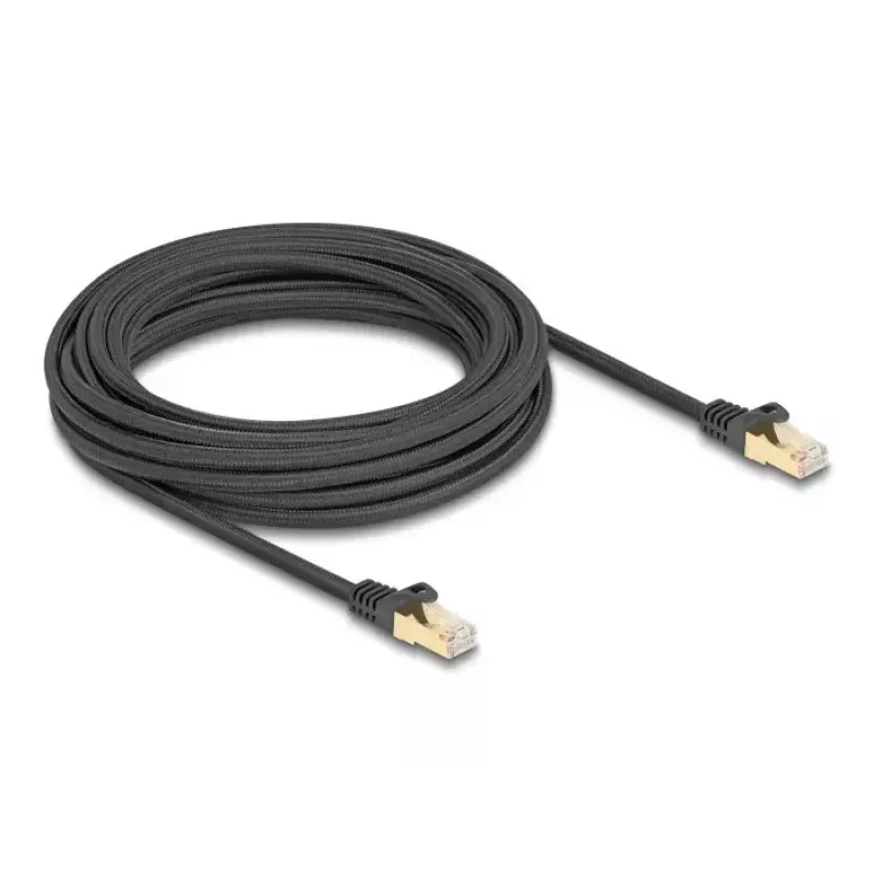 DeLOCK RJ45-verkkokaapeli Cat.6A S/FTP 7,5 m musta